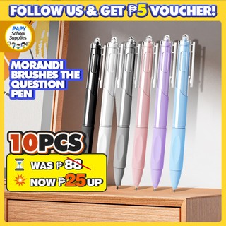 10PCS Black Gel Pen Refill Push Neutral Smooth Writing Ballpen for School Office Supplies