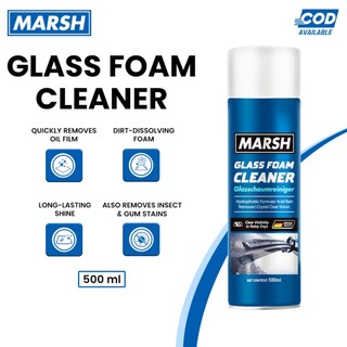 Marsh Home Glass Foam Cleaner Window Cleaning Spray Streak Free Formula 500ml