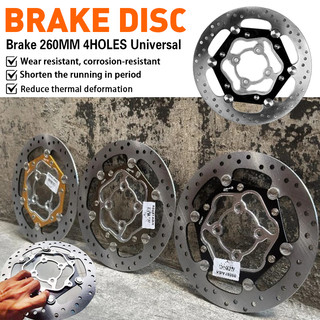 Rotor Disc CNC 260mm Common Holes For All Common 4-Hole Wheeled for Yamaha Mio / Honda Click Wave M3