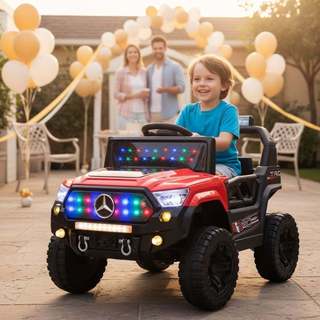 Remote Control car Rechargeable 2 Seat Big Jeep Light and MusicElectric car for kids Ride On with