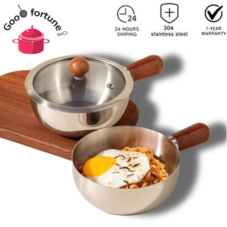 Lti-functional 304Stainless Steel Instant Noodle Pot Small Hot Pot Stewing SoupPot Mini