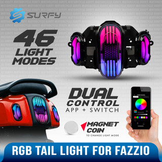 SharkPower Mio Fazzio 125 Tail Light With Signal Light Set LED Smartphone App Customization 46Modes