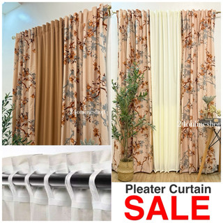 Sakura Mocha Curtain - Aesthetic Color for Home decor curtain - No ring pleater curtain