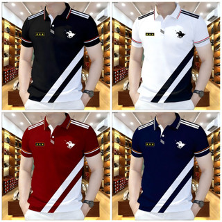 (Clearance)Summer Men's Casual Business Polo Shirt Striped Sports Breathable Men's Polo Shirt Top