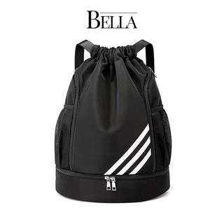 Bella Drawstring Backpack Bag Outdoor Waterproof Sports Bag Unisex Nylon Sling Ultralight Gym Bag