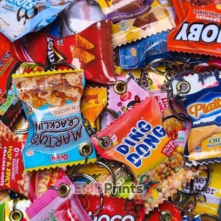 TRENDING TRINKETS MINI PINOY SNACKS KEYCHAIN - CHICHIRYA NOODLES CHOCO COFFEE ATBP