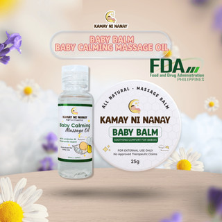 Kamay ni Nanay Combo Pack | 100% Original Baby Balm & Baby Calming Massage Oil | Natural Baby Care