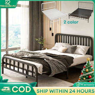 Iron Bed Frame Metal Bed Heavy Duty Bed Frame Single/Double/Queen/King 1600KG Load-bearing Bedroom