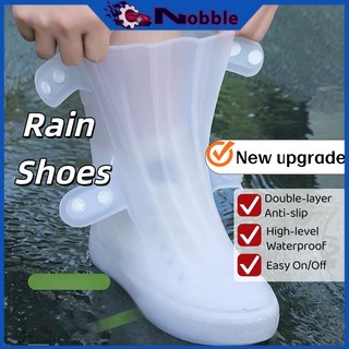 【New upgrade】Rain Shoes Double-layer anti-slip Waterproof Shoes Silicone Rain Shoes Men's And Women