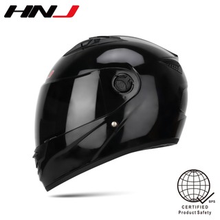 HNJ A4-012-F (855) plain Full face helmet for motorcycle (Single Visor)