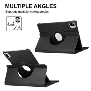 เคสหมุนได้ 360° For RedMi Pad SE 8.7/11/Pro 12.1/Pad2 11.5 ฝาหลัง PC แข็งแบบตั้งได้ หนัง PU
