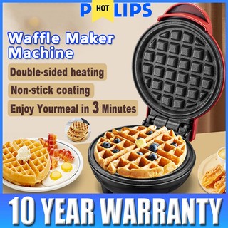 Mini Electric Waffle Maker Non-Stick Pan Circular Bakeware Pancake Cookies Donut  Breakfast Machine
