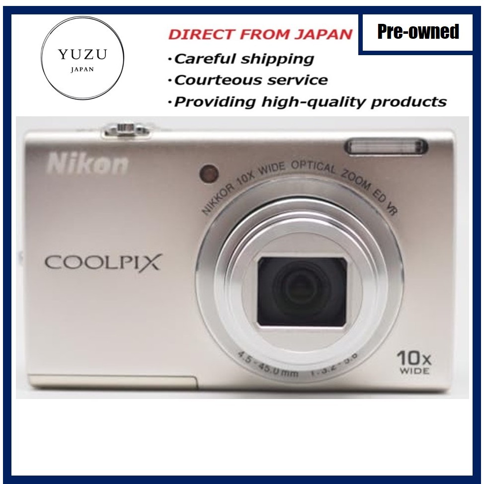 Pre-owned Product Nikon COOLPIX S6200 Slim Digital Camera. Powerful 10x Optical Zoom (25-250mm Equiv