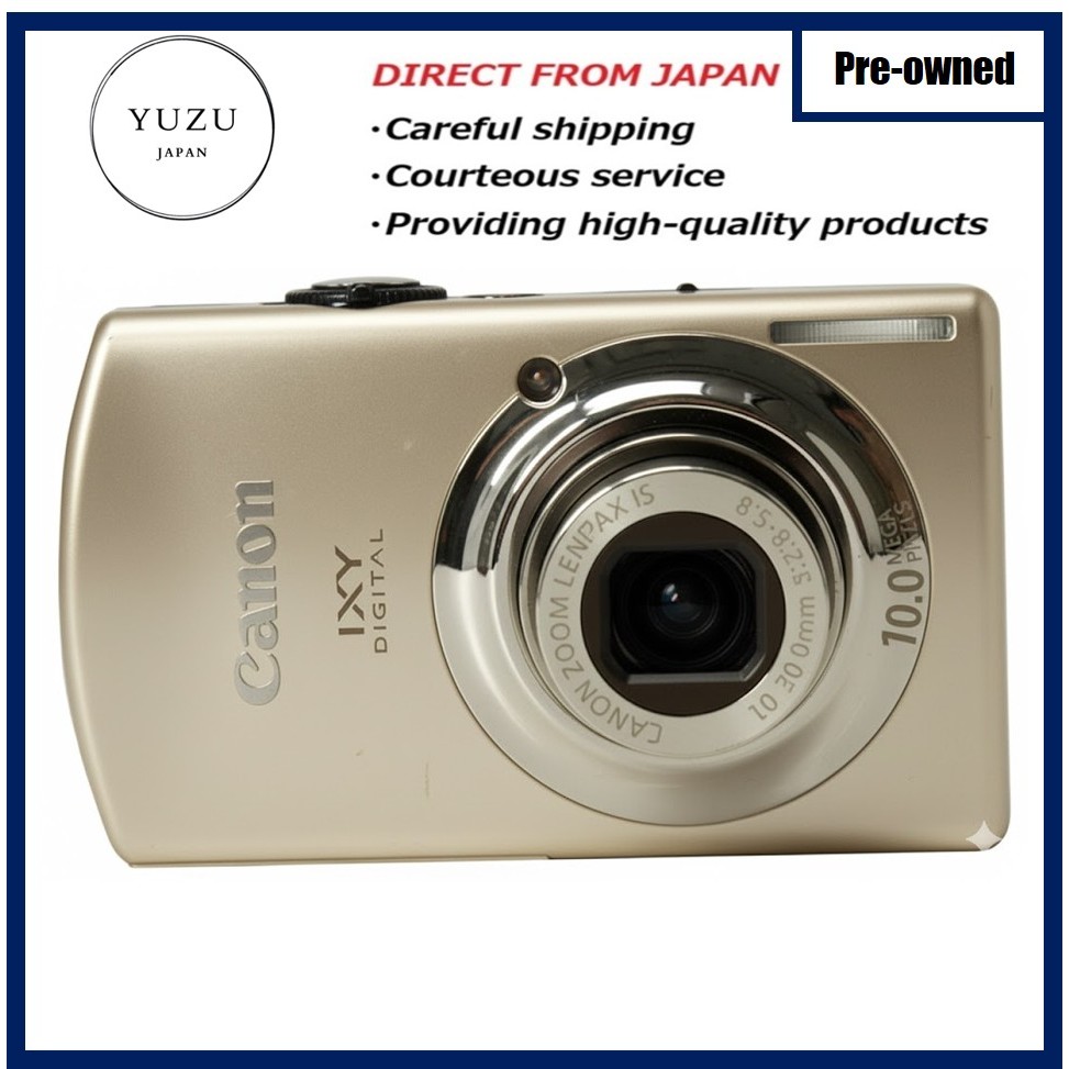 Pre-owned Product Canon IXY DIGITAL 920 IS Gold 10MP Compact Camera: Stunning Retro Style! Features 