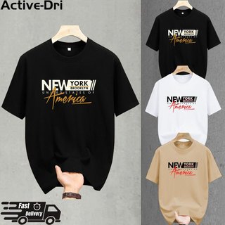 [BUY 1 TAKE 1] 3 Color Active-Smooth Fabric Printed pattern short-sleeved T-shirt for men crewneck