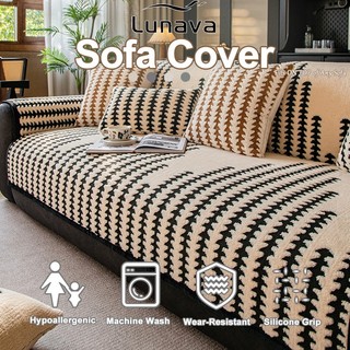 LUNAVA Sofa Cover Velvet Washable Durable Soft Fabric Four Season Universal Sofa Mat