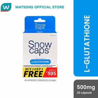 SNOW CAPS L-Glutathione Trial Pack 10 Capsules x 2 - Bundle