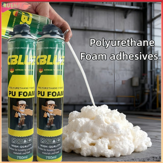 RUSNAK Polyurethane Foam 750ml PU Spray Fills Waterproof Gaps Around Pipes Vents