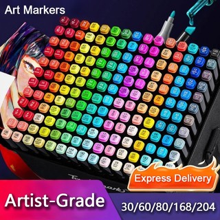 30/80/168 Alcohol Markers Art Marker Highligter Pen Set Painting Coloring Set marker set colored pen