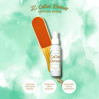 JC Callus Remover Organic Spray Solution with Foot File