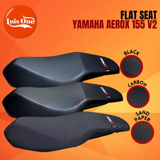 Aerox155 v2 / v3 Flatseat assembly Sandpaper / Crabon / Black