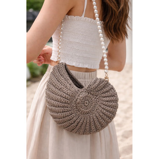Handmade Sea Shell Polypropylene Yarn Shoulder Bag