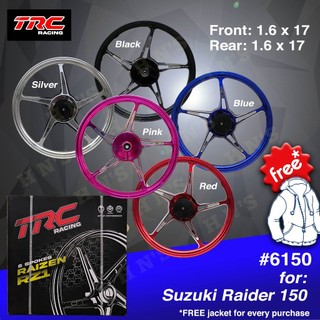 TRC CNC Mags RAIZEN For Suzuki Raider R150 FI/CARB (Black Silver Red Blue) 1.6 x 1.6 x 17  #6150