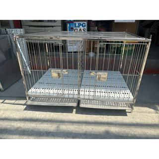 Stainless Dog Cages304 2x3x2 2door 1/2 sqtube