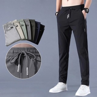 DS 3Color Fashionable Trend Korean men's pants pocket Zippered cargo Pants for Men