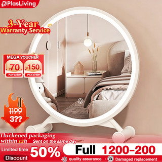 𝐋𝐄𝐃 𝐌𝐚𝐤𝐞𝐮𝐩 𝐌𝐢𝐫𝐫𝐨𝐫 Dressing Table Mirror Beauty Vanity Mirror Fill Light Adjustable Round Mirror