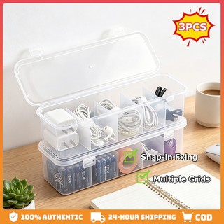 Multifunction Data Cable Storage Box Medicine Organizer Desktop Charger Cable Unwinder Cable Hub Box