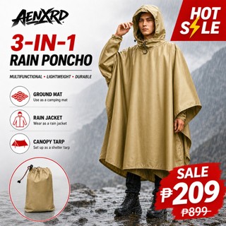 AENXRD Poncho Raincoat Motorcycle Bicycle Poncho Makapal Kapote Rain Coat Unisex And Free Size