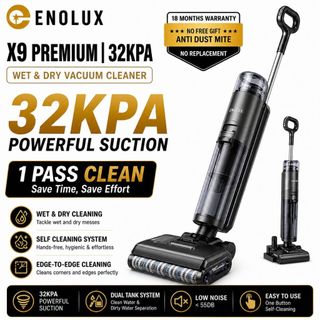 Enolux X9 Premium Smart Self-Cleaning Mop Wet and Dry Vacuum Cleaner Cordless For Modern Home