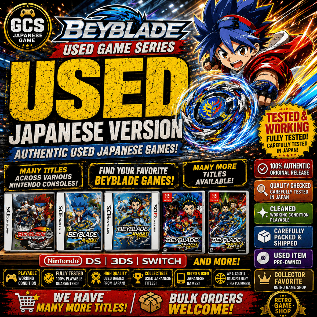 [Used] Variation Beyblade Game Series Nintendo GBC GBA NDS 3DS Japan Ver