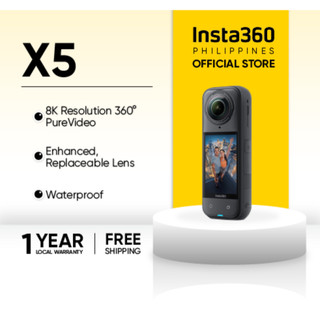 Insta360 X5 360º Waterproof Action Camera with 8K Resolution and Superior Low Light