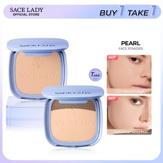 【BUY 1 TAKE 1】SACE LADY Pearl Face Powder Matte Lasting Flawless Oil Control  Natural SPF30 PA++