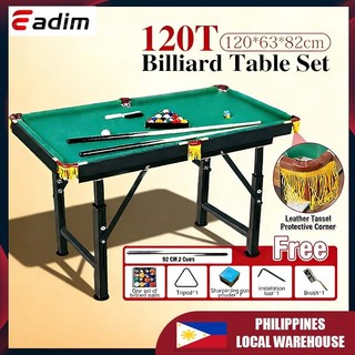 【Sa stock】120cm Billiard Table for Kids Adjustable Metal Legs Billiard Table Set Pool Table Games