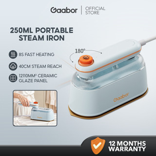 【New Arrival】Gaabor 1200W Steam Iron 30s Fast Steam Wet Dry Flat&Hang Iron 250ML Large Tank