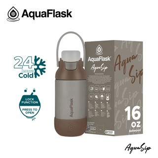 AquaFlask AquaSip Stainless Steel Water Bottle (16oz/22oz/32oz)