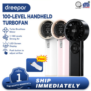 【Clearance Sale】Dreepor Turbo Mini Fan 4000mAh  Fan Rechargeable Portable Strong Wind Electric Fan