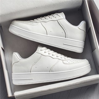 Top Fashion Korean Allwhite lowcut rubber shoes sneakers unisex design#1535#