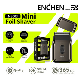 ENCHEN MS003 Portable Mini Reciprocating Shaver Compact for Travel Eelectric Foil Razor Pop-up Blade