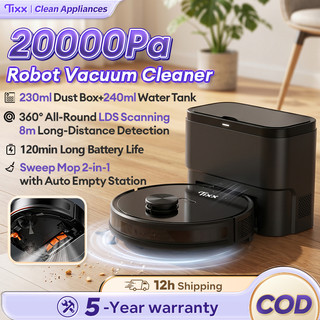 Tixx Smart Robot Vacuum Cleaner For Home Automatic Sweeping&Mopping with 3.5L Dust Collection Box