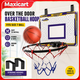 Maxicart Basketball Hoop For Kids Indoor Mini Basketball Hoop Hanging Door Iron Basketball Hoop