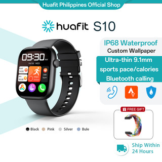 New Huafit S10 Smart Watch 38mm Waterproof Heart Rate Monitoring Bluetooth Call strava for Woman Man