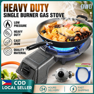 [Free Gifts] [COD] Heavy Duty Burner Cast Iron Gas Stove for Family and Restaurant Auto Ignition
