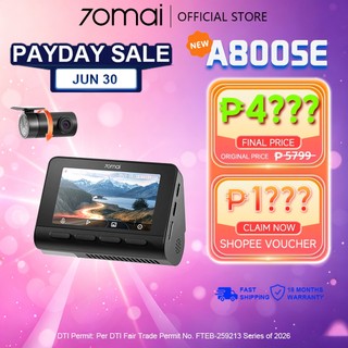 [New Launch]70mai A800SE 4K Dashcam 2 Channel Recording With 4G GPS ADAS Night Vision App Control