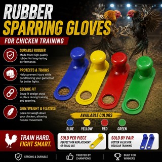 High Quality Rubberized Sparring Gloves for Chicken