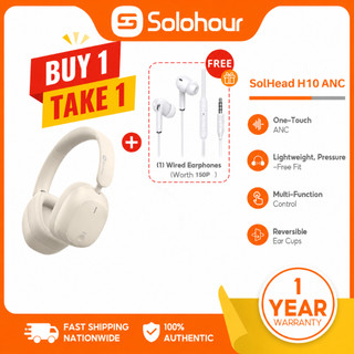 [BUY 1 TAKE 1]Solohour H10 Bluetooth Headphone Earphone Wireless HiFi With Mic Gaming/Music Foldable