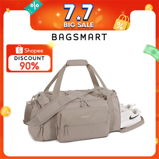 BAGSMART 4-IN-1Travel Duffle Bag Lightweight Weekender Bag Waterproof Shoulder Gym Bag for Sports